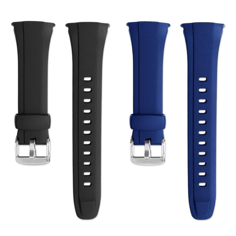 Für Casio Sportuhr WVA-M640/WVA-M650/WVQ-M410 Premium Harz Silikon Uhrenarmband Herren Wasserdicht Kette Zubehör Schwarz