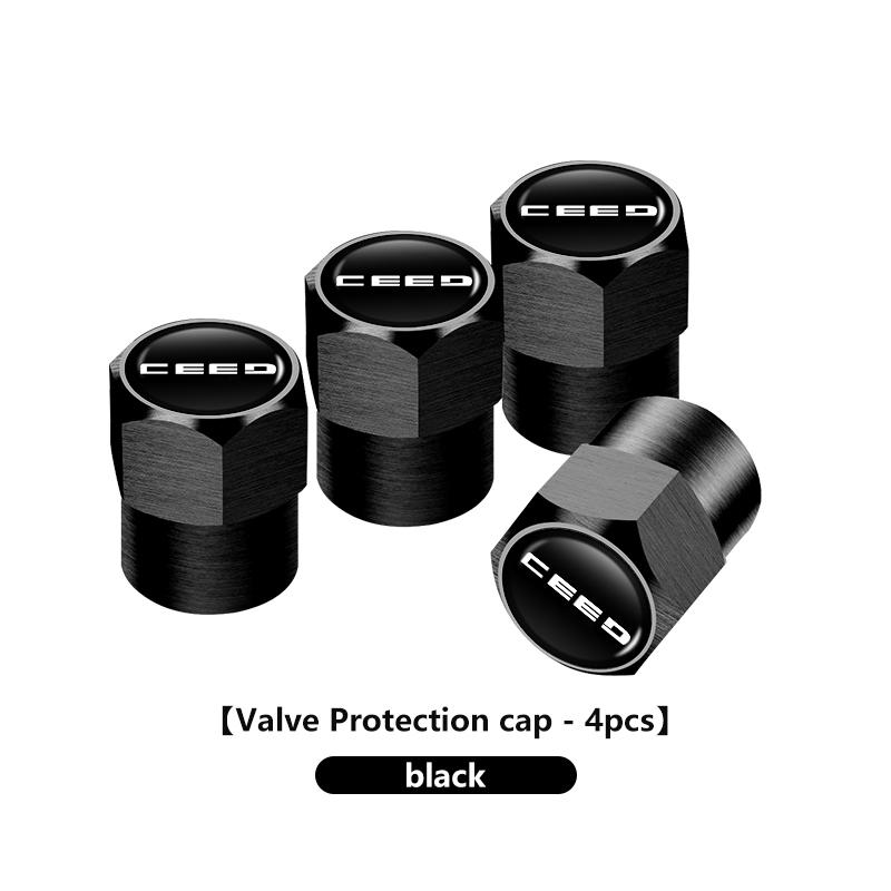 Aluminum Alloy Car Wheel Tire Valve Caps Tyre Rim EWCH5 Stem Covers Car Dustproof Tire Cap For KIA Cerato Soul Venga Forte Spectra