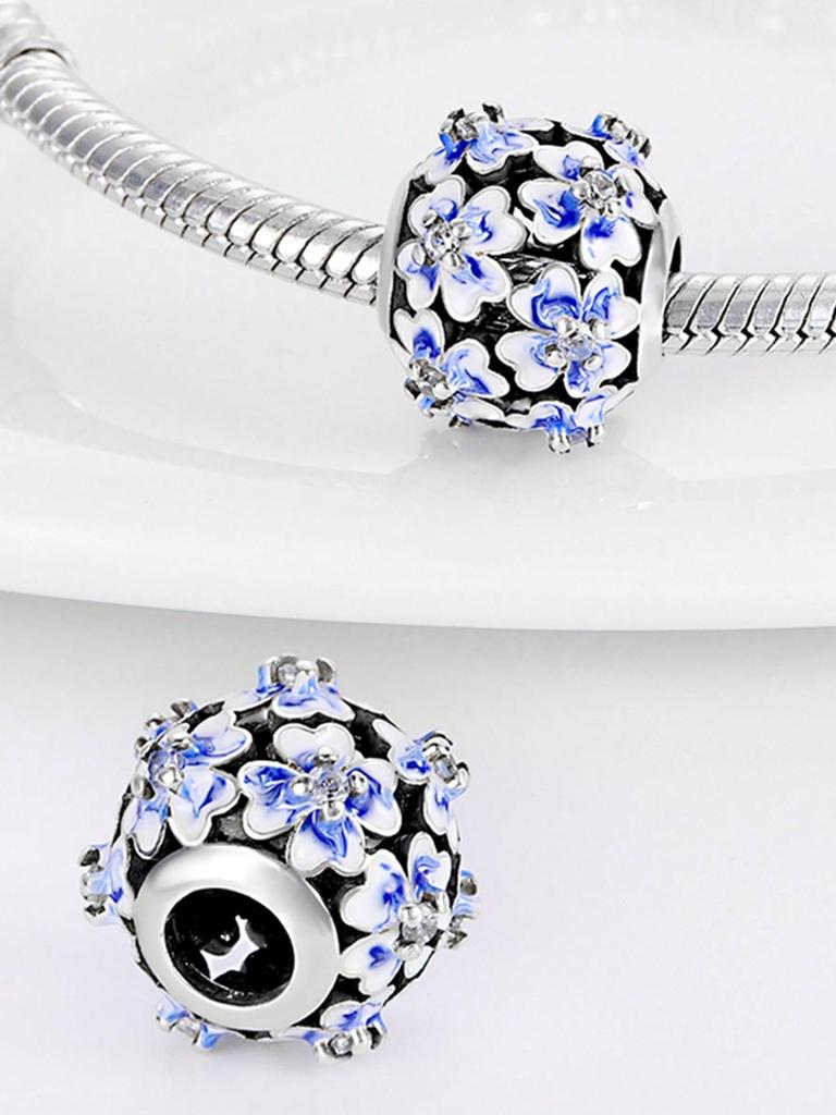 Frühlingsblumen Kleeblatt Perlen Anhänger Kupferbeschichtet Passende Anhänger Kupferoriginal Armband Für Schmuckherstellung DIY Anhänger