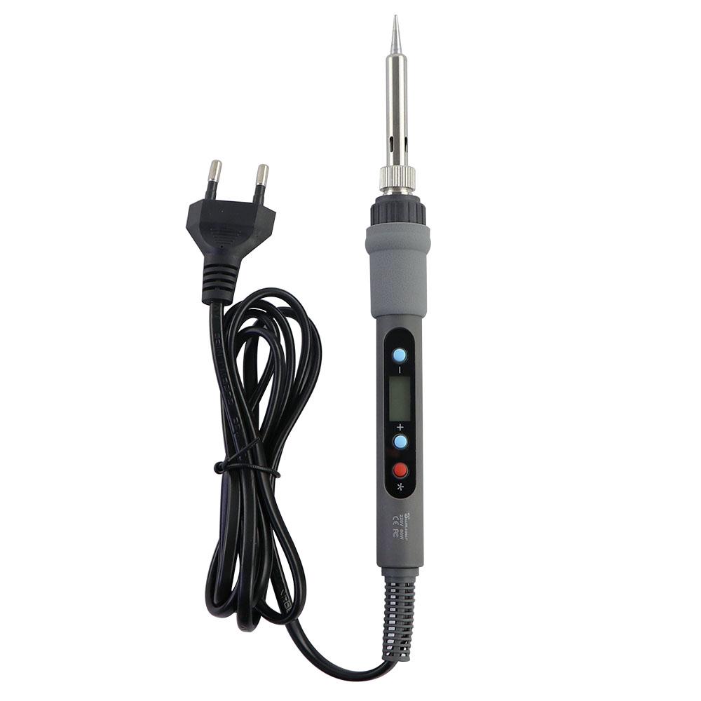 80W With Switch Electric Soldering Iron LCD Digital Display Adjustable Temperature Solder Welding Desoldering Repair Tools Kit