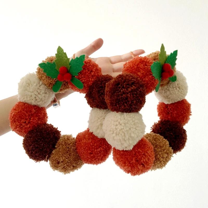 Vánoční dekorace Vánoční věnec Plyšová nitková koule Vánoční strom Závěsné dekorace Rekvizity pro dekoraci scény