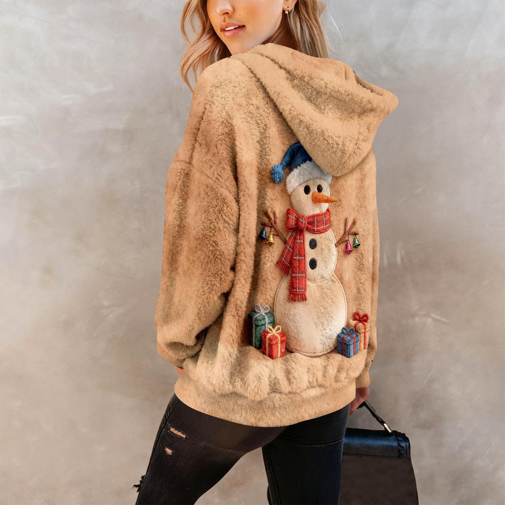 Hoodies For Women Oversized Winter Plush Cute Sweatshirts Pullover Trendy Fall Winter Clothes