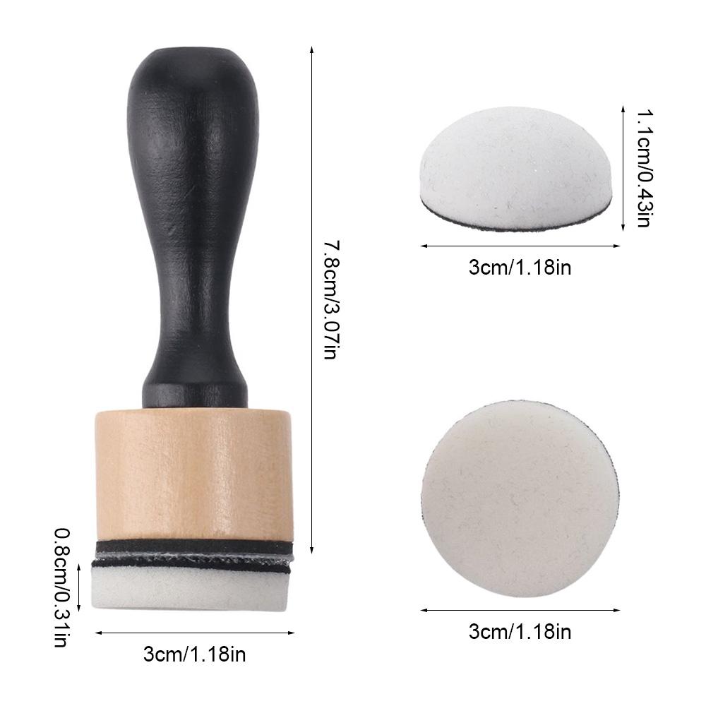 Schwamm Tinte Farben Mischwerkzeug Holz Rund Schaumstoff DIY Basteln Ersatzpads Scrapbooking Basteln