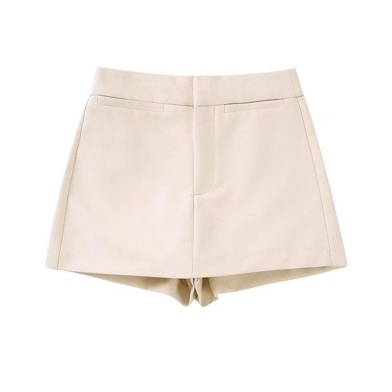 

Women s Autumn European and American Style Coat Culottes Short Suit Apricot Culottes L