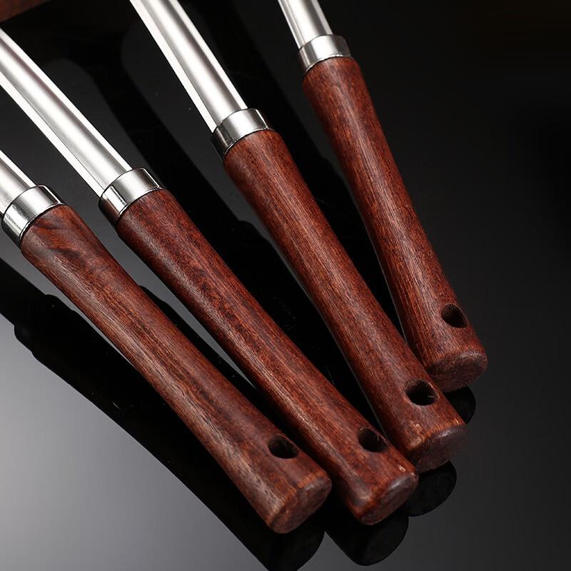 Zhishi 201 Wooden Handle Stainless Steel Spoon Set