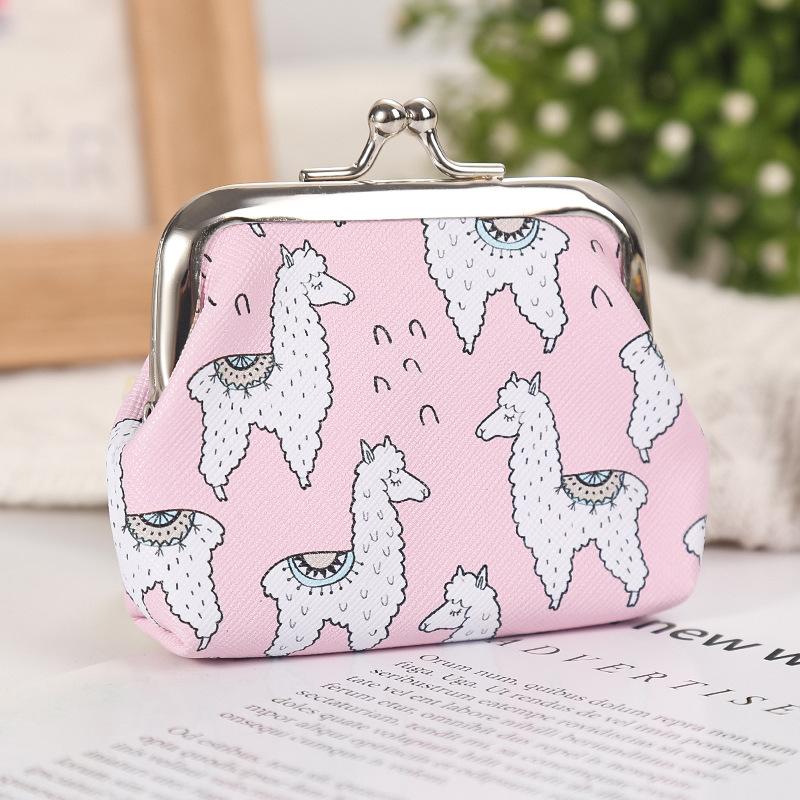 Color Sheep Pattern Coin Purse Cute Buckle Wallet Girls Money Bag Children Small Pouch Key Pockets Mini Card Holder Wallets