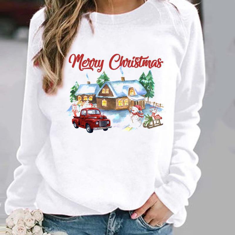 Women's Cute Santa Claus Christmas Hoodie