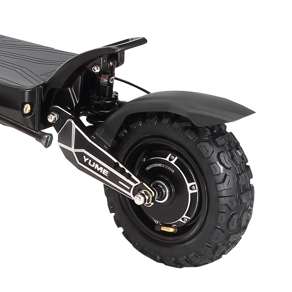 YUME Raptor 6000W Dual Motor Electric Scooter, 60V 27Ah Battery, 90km Range, 80km/h, 11" All-Terrain Tires