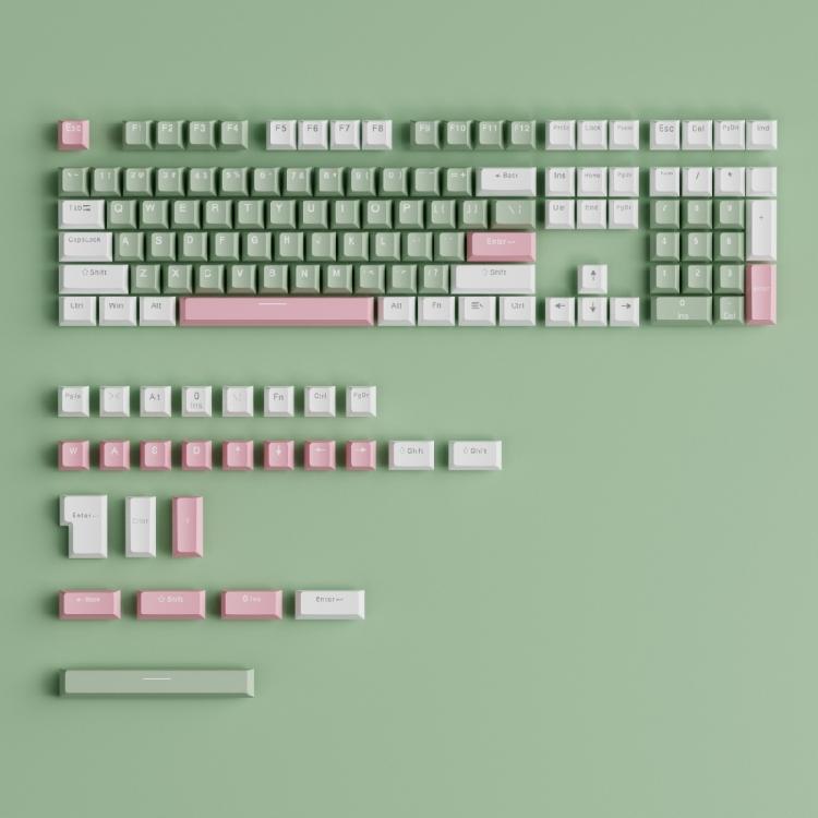 134PCS Customizable OEM Profile Keycaps with Aesthetics in Two Colors for Mechanical Keyboards