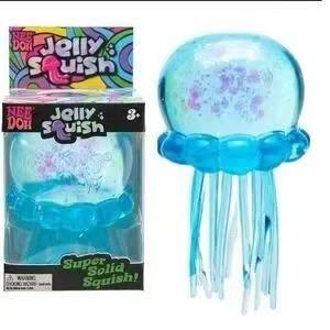 1 Stück Farben sind zufällignee Doh Quallen Knet-Gel Knet-Stressabbau-Spielzeug Schwingende Tentakel Sensorisches Entspannungsspielzeug