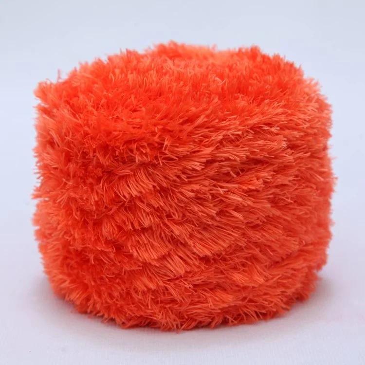 200g 3 Strands Crystal Fleece Coral Poke Embroidery Thread Towel DIY Knitting Material Bag Hand Sewn Mesh Bag Yarn Crocheting