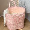 Large Capacity Laundry Storage Basket Folding Hand-held Dirty Clothes Basket Easy Carry Handles Space Saving