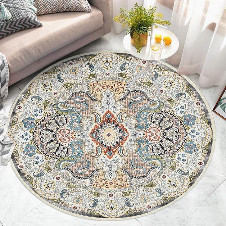 Bohemian Round Carpets for Home Living Room Decoration Bedroom Decor Carpet Sofa Area Rug Non-slip Mats
