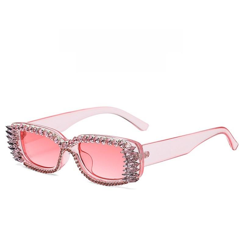 Womens Square Pc Sunglasses With Gradient Lenses For Festivals And Casual Wear