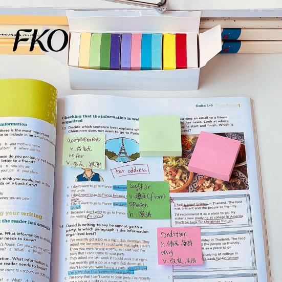 Small Stick Notes 11 Pcs Notes, 1.5x1.5in Vibrant Colors Self-Stick Pads, 100 Compact Sheets/Pad Memo Pads for Study Daily Organization, School