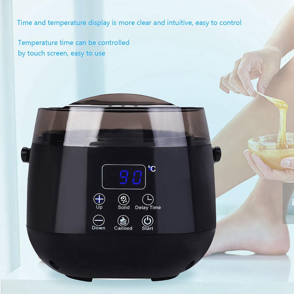 Control Reglabil al Temperaturii Aparat de Încălzit Ceară Acasă Topitor Mașină de Încălzit Ceară pentru Mână Negru