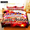 3 Pieces Adult Boys Bedroom Bedding Set Cartoon Anime Hip Hop Style Duvet Cover Set 2024 Quilt Cover Pillowcase