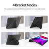 For iPad Pro 11 (2022)/(2021)/(2020)/(2018) Case Origami Stand PU Leather+TPU Tablet Cover with Pen Slot