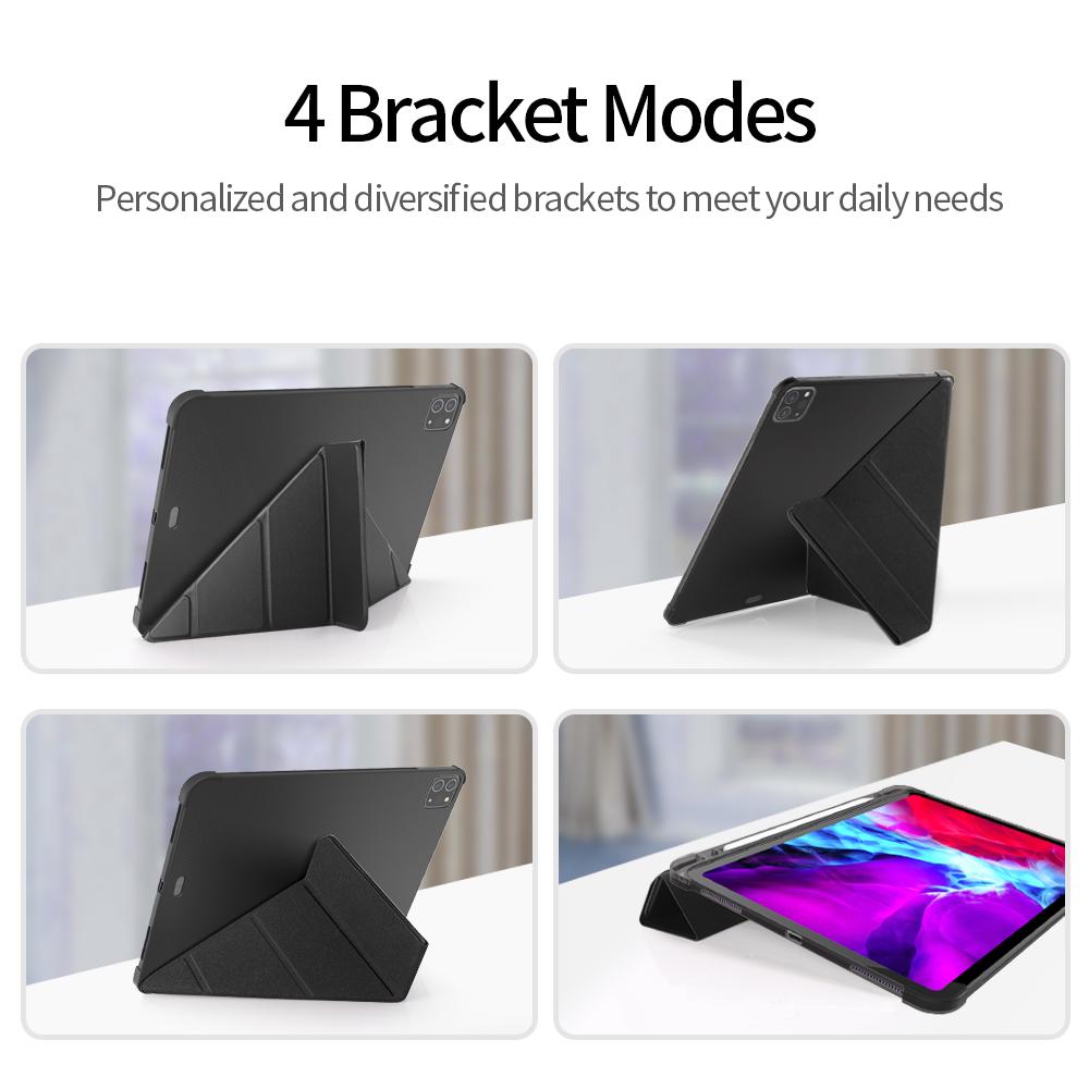 Popular Ranking PU Leather Stand TPU Silicone With Pencil Holder for iPad Pro 11 20 2021 Shockproof Tablet Cover Smart Flip Case