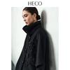 HECO Women's Chinese Style Embroidered Wool Coat