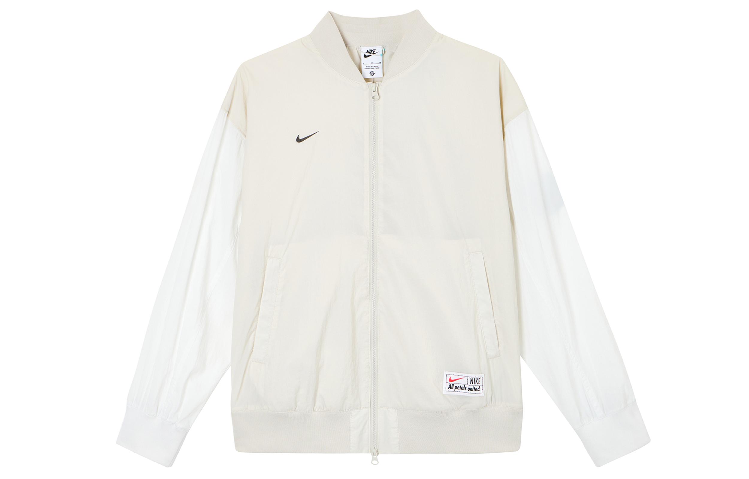 Nike Jackets Women s Ivory Stand Collar Moderate Other FQ0703-072 S