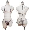 Cosplay Sexy Cute Animal Pattern Micro Bikini Extreme Sheer Swimsuit Style Costume Halter Neck String Panties Tiny Micro Bikini Erotic Sheer Adult
