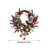 45cm Diameter Christmas Wreath Decorative Garland Keepsake Decorations Wreath For Indoor Outdoor Wall Window Porch Garage House