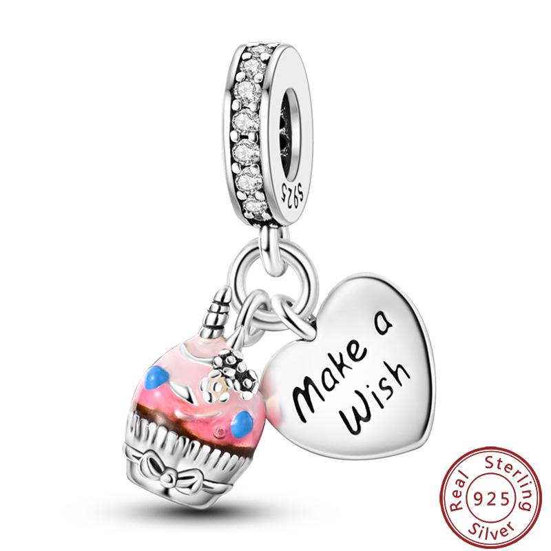 Dessert Afternoon Tea Series Copper Coffee Cake Pizza Fries Sweet Charms Beads 3Mm Diy Fine Jewelry Making