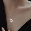 Heart Pendant Necklace for Ashes, Heart Charm Necklace Wedding Necklace Bride Wedding Jewelry for Women Girl Birthday