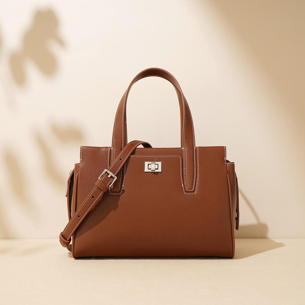 Shoulder Bag New Cowhide Large-capacity Versatile Commuter Portable Messenger Bag Women's Bag