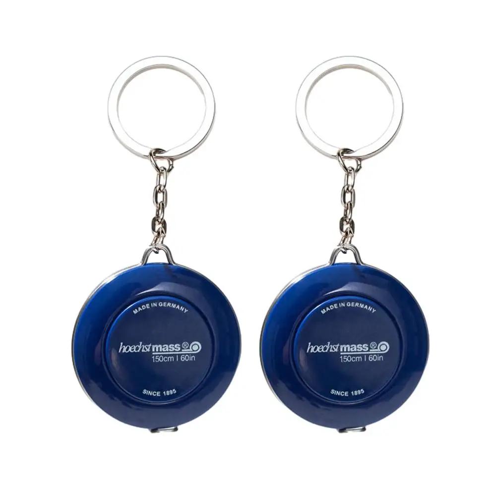 

1pc Portable Tailor Sewing Centimeter Inch Roll Tape Measure Ruler Measuring Tool Keychain Tape Measure синій