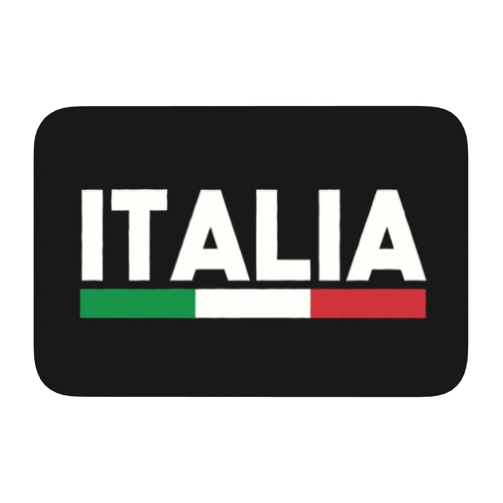 Custom Flag of Italy Doormat Non-Slip Entrance Kitchen Bath Floor Door Mat Bedroom Balcony Carpet Rug