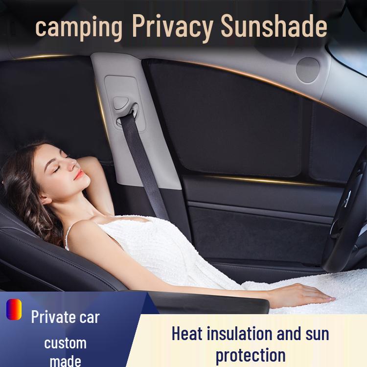 Car Side Window UV Sunshade & Heat Insulation Privacy Screen 1 rear side window [Double Insulation, Privacy]