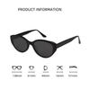 Women Stylish Cat Eye Sunglasses Black Fashion Shades For Street Photography Party Outfit Accessory