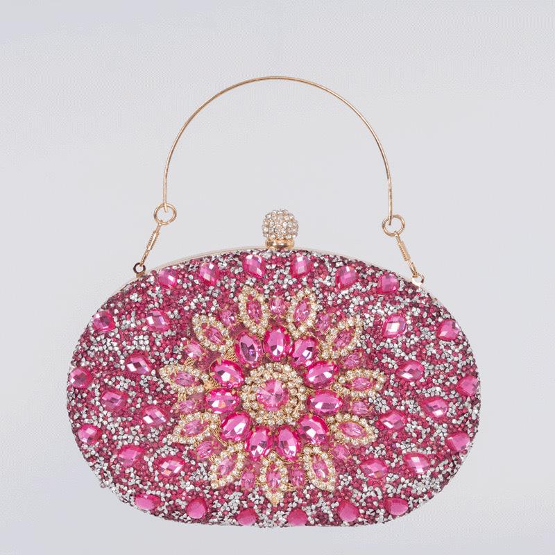 Selling diamond inlaid dinner bag fashionable banquet handbag versatile dress and evening bag wedding gift bag diagonal cross bag