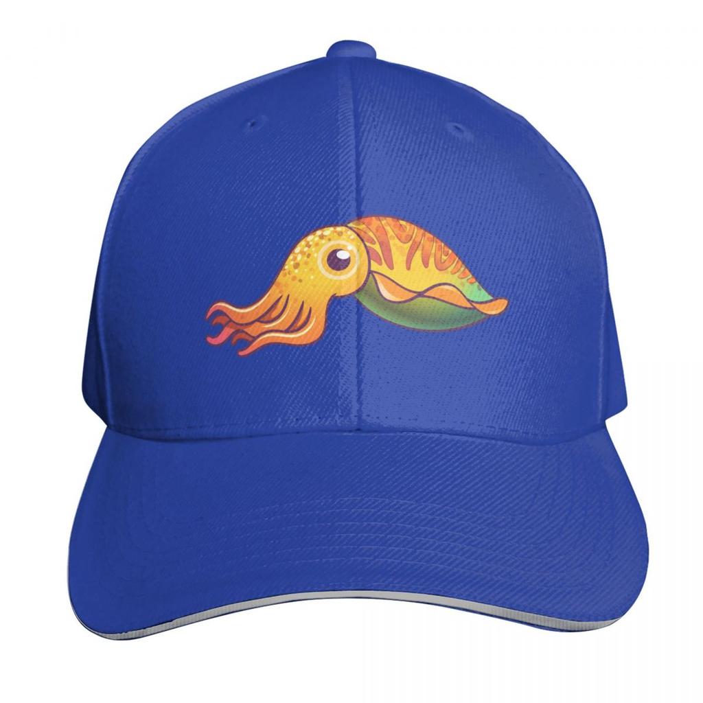 Cute Cuttlefish Fantasy Cartoon Character Design Baseball Cap Beach Bag Birthday Golf F Women Unisexs