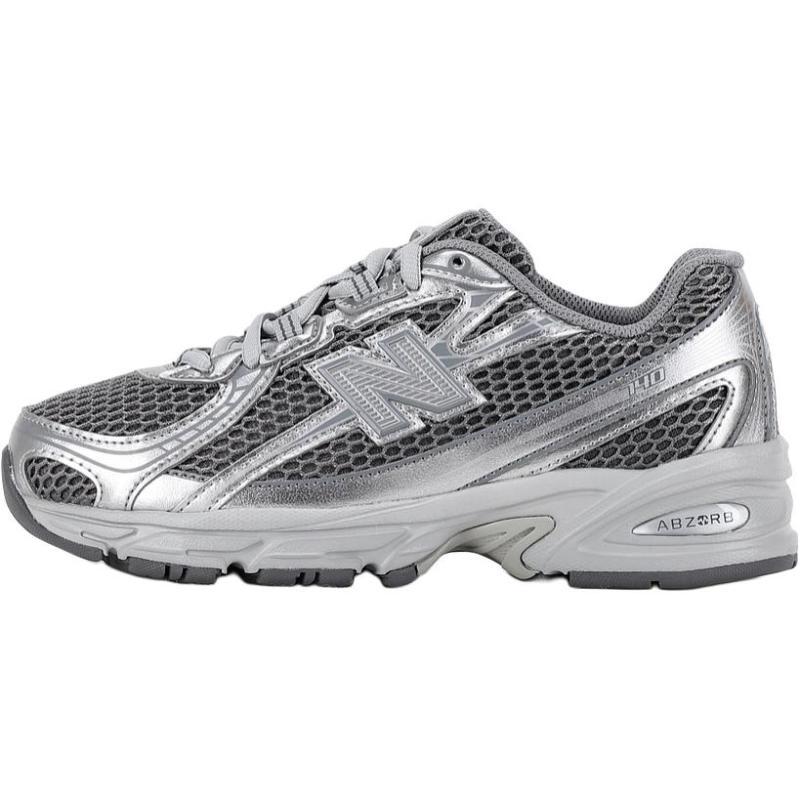 New Balance NB 740 Anti Slip Wear Resistant Low Top Kids Lifestyle Shoes Silver Teenagers Sneakers GR740MG