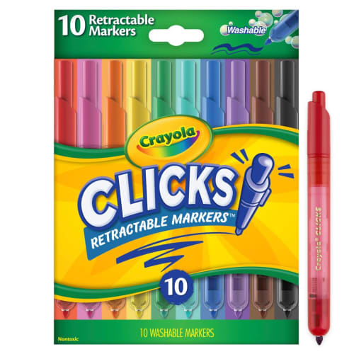 Crayola Drawing Knock Type Removable Marker Pen 10 Colors 588370 Genuine Product