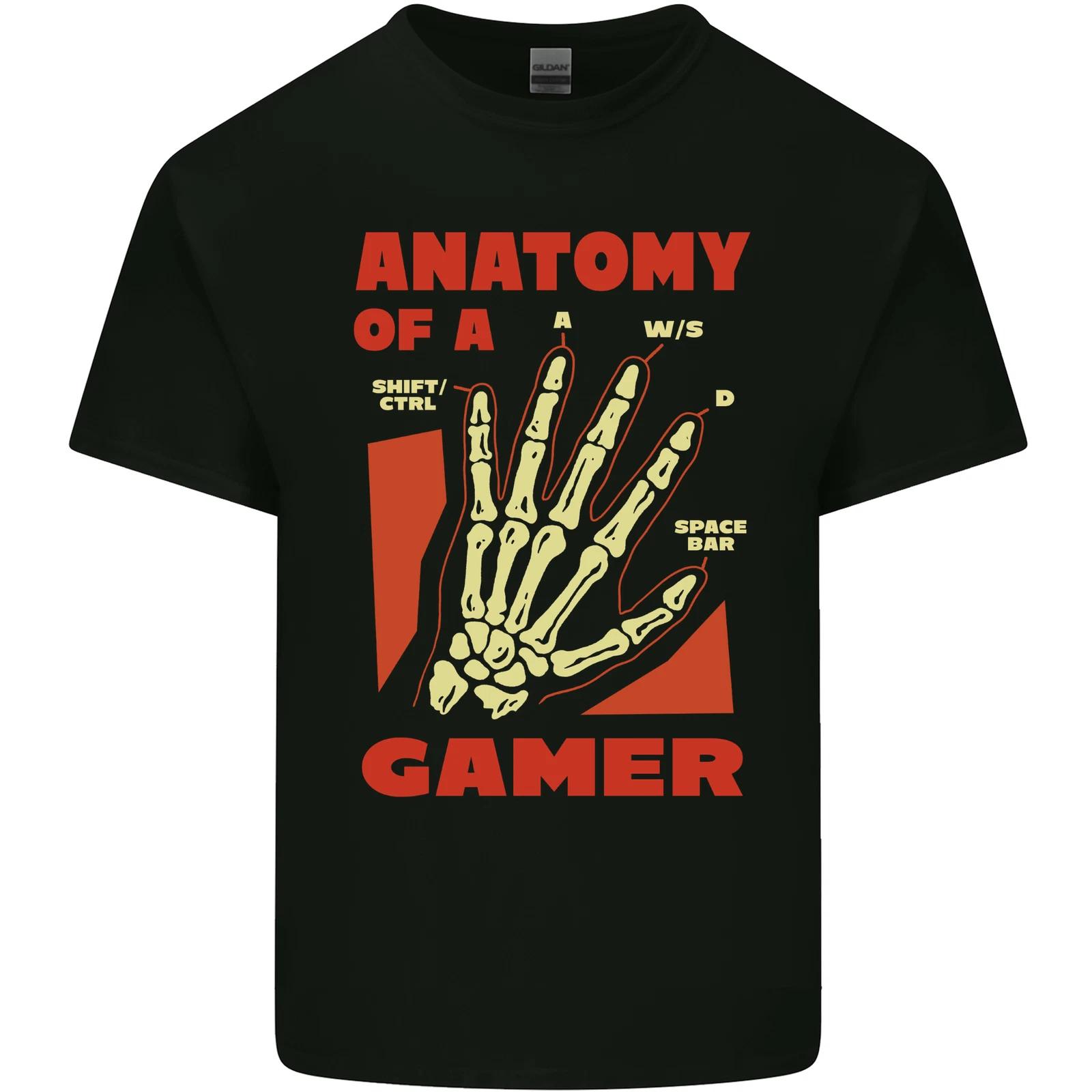 Gamer Anatomy Funny Gaming Video Games Kids T-Shirt Childrens M