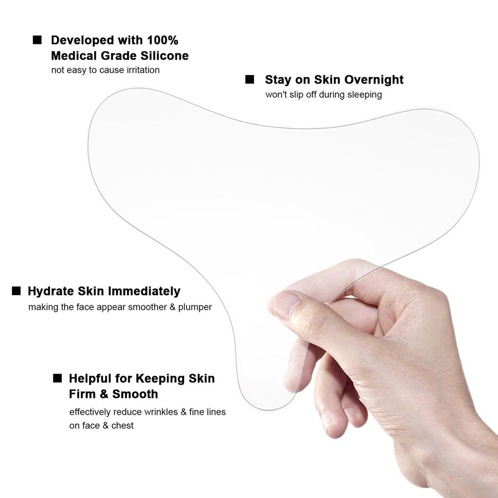 Face Wrinkle Remover Strips Reusable Anti-Wrinkle Face Pads Silicone Face Patches Smoothing Wrinkle
