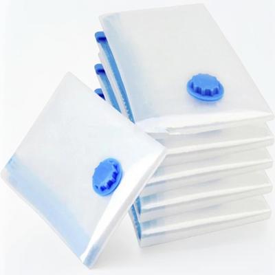 1pc 6Sizes Moisture Proof Vacuum Bag Clothes Storage With Valve Transparent Folding Travel Space Saving Aspirated Compression