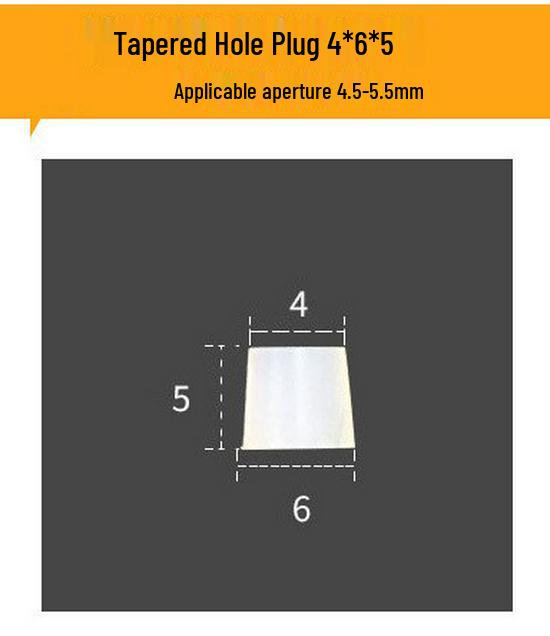 Tappo Conico in Gomma Siliconica ad Alta Temperatura per Applicazioni di Sigillatura, Galvanica, Sabbiatura e Impermeabilizzazione.