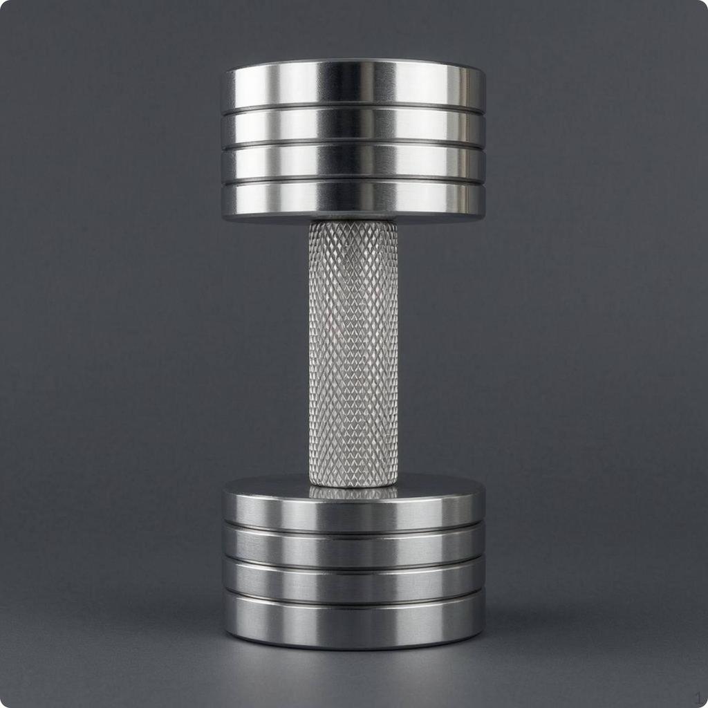Metal Dumbbell Ornament Stainless Steel Mini Display Adjustable Design Fitness Small