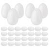 50Pcs Solid Egg Foam White 3Cm Ideal for Easter DIY Painting Crafts Festival Decoration Egg Foam Painting Crafts