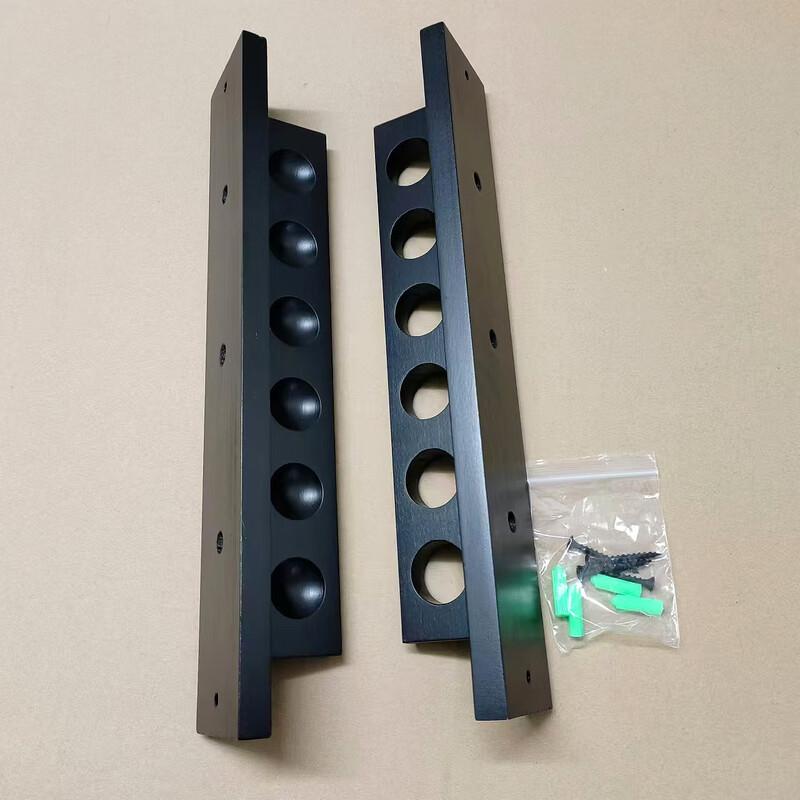 LISM Wall-Mounted Solid Wood Billiard Cue Rack