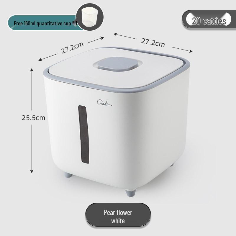 Japanese-Style Insect & Moisture-Proof 20 Jin Rice Storage Box