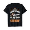 Unterschätze niemals ein altes Unisex-T-Shirt Kettensäge Vintage Homme Dehnbar Designerkleidung Streetwear Weiche Mode