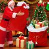 Large Christmas Santa Sack Red Santa Claus Bag With Drawstring Cord Kids Gifts Holder Bag Xmas Holiday Party Decoration Supplies