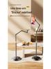 Universal Mobile Device Floor Stand with Telescopic Arm for Binge-Watching and Live Streaming
