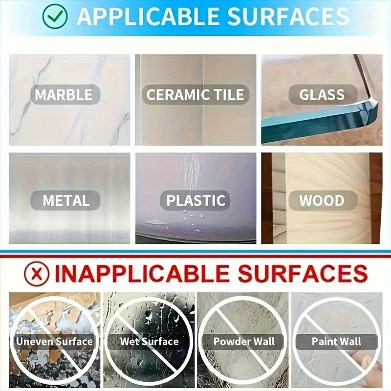 30PCS Heavy Duty Double Sided Tape - No Punching and Nail Free Strong Adhesive, Transparent and Clear, Suitable for Plastic, Glass, Metal